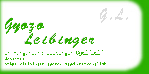 gyozo leibinger business card